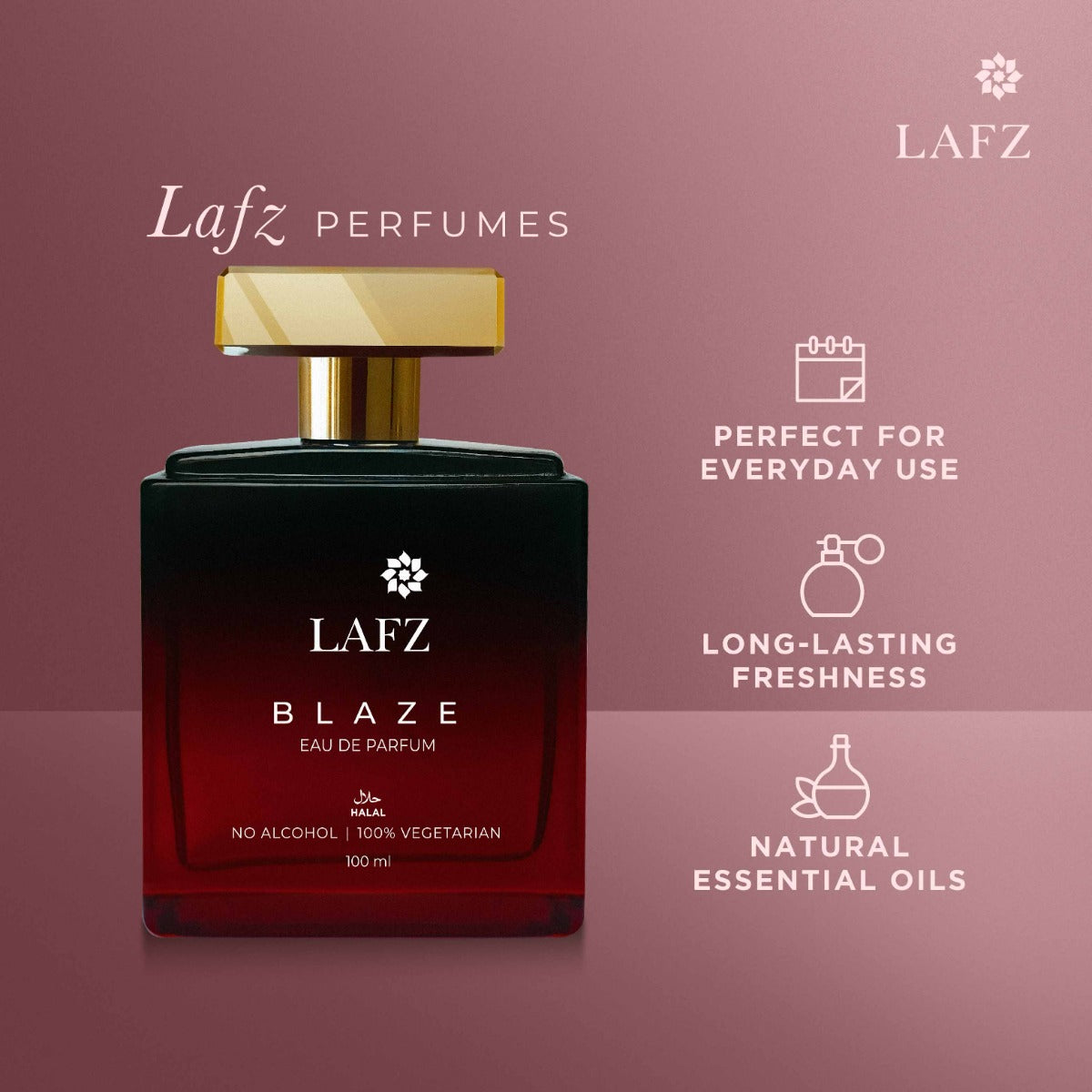 LAFZ No Alcohol Blaze Eau De Parfum For Men (100ml)