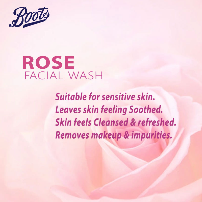 Boots Rose Facial Wash (150ml)