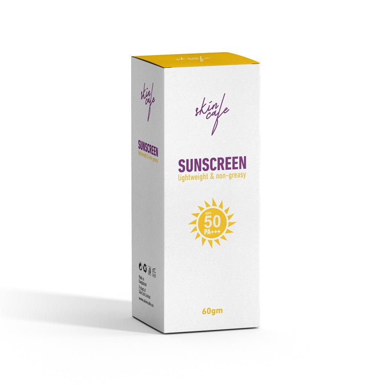 Skin Cafe Sunscreen SPF 50 PA+++ Lightweight and Non-Greasy (60ml)