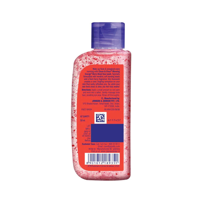 Clean &amp; Clear Morning Energy Berry Blast Face Wash (50ml)