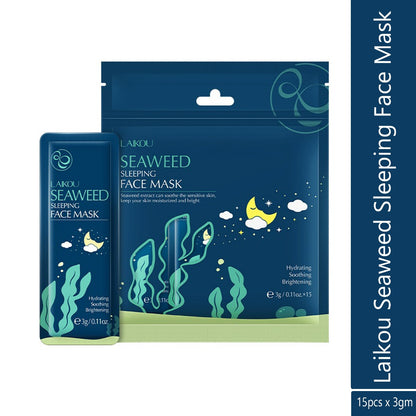 Laikou Seaweed Sleeping Face Mask (15 Pcs)