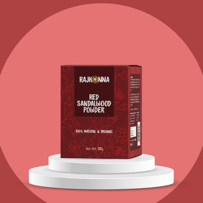 Rajkonna 100% Natural and Organic Red Sandalwood Powder (25gm)