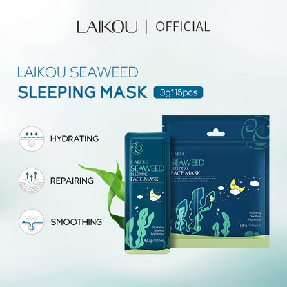 Laikou Seaweed Sleeping Face Mask (15 Pcs)