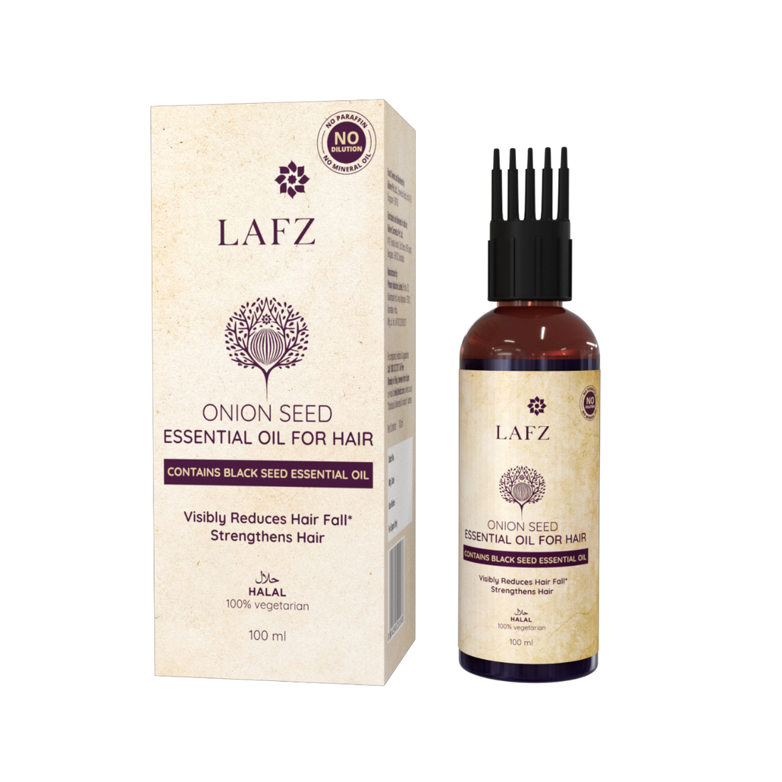 Lafz Essential Onion And Black Seed Hair Oil