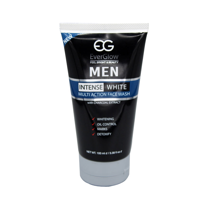 Everglow Intense White Men Face Wash Charcoal Extract (100ml)