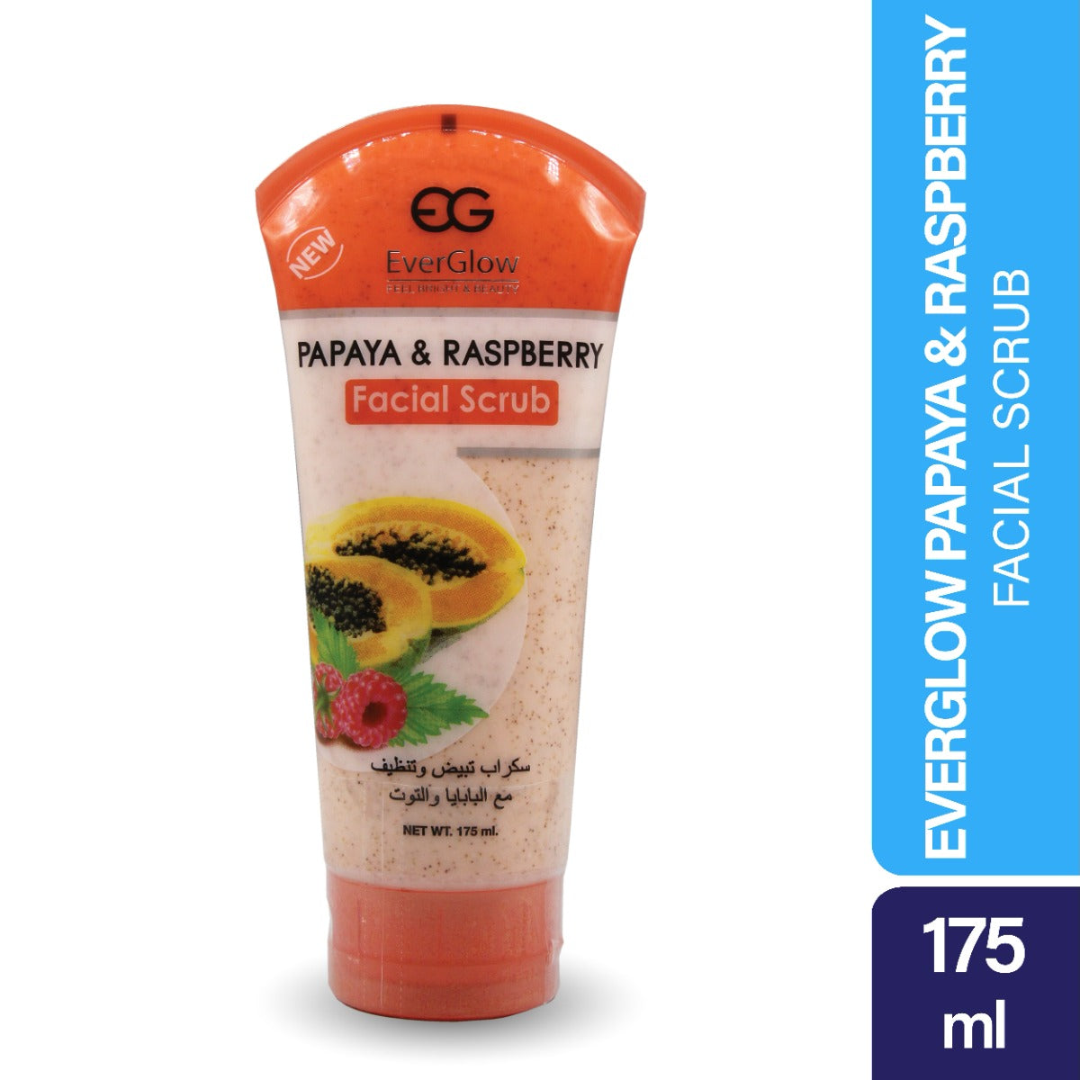 EverGlow Papaya with Raspberry Facial Scrub (175ml)