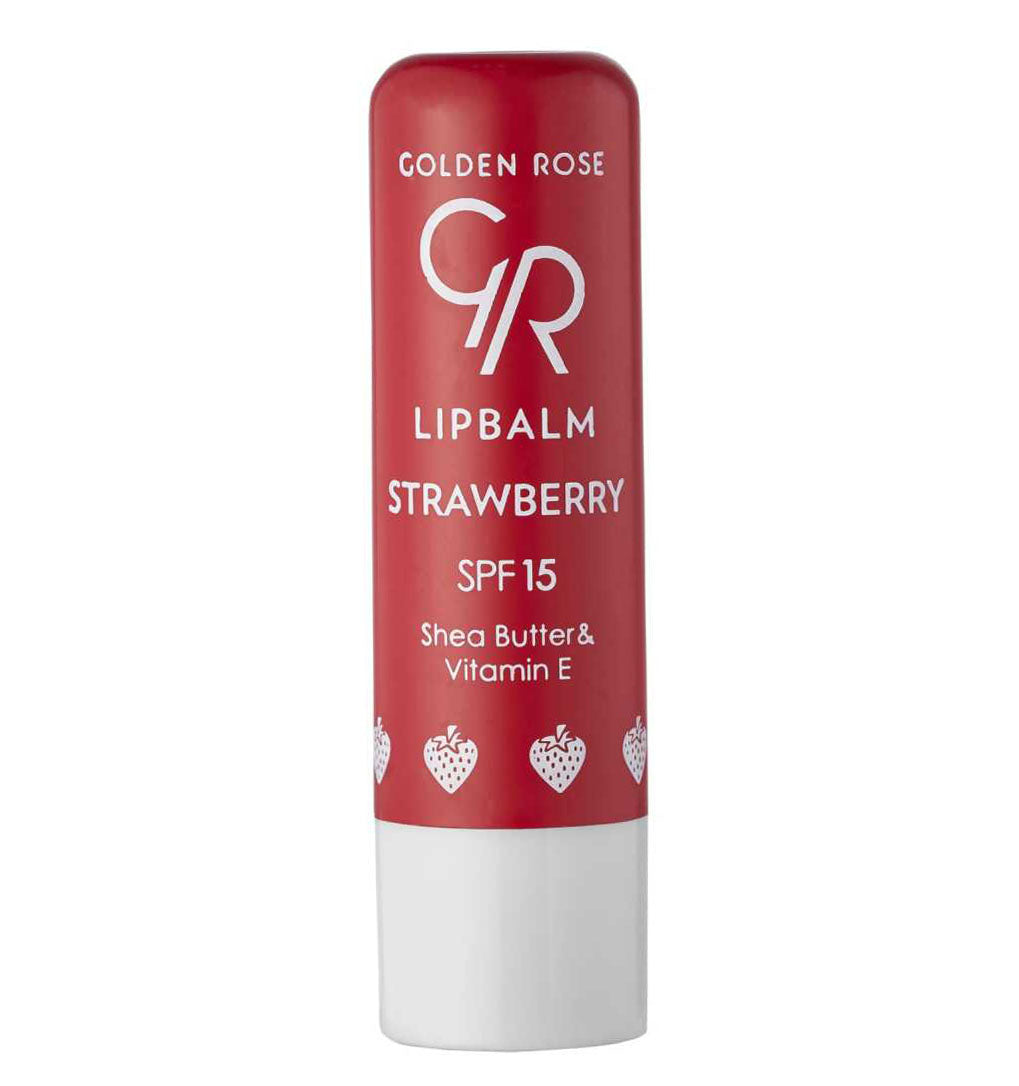 Golden Rose Lip Balm SPF-15 (4.6g) - Strawberry