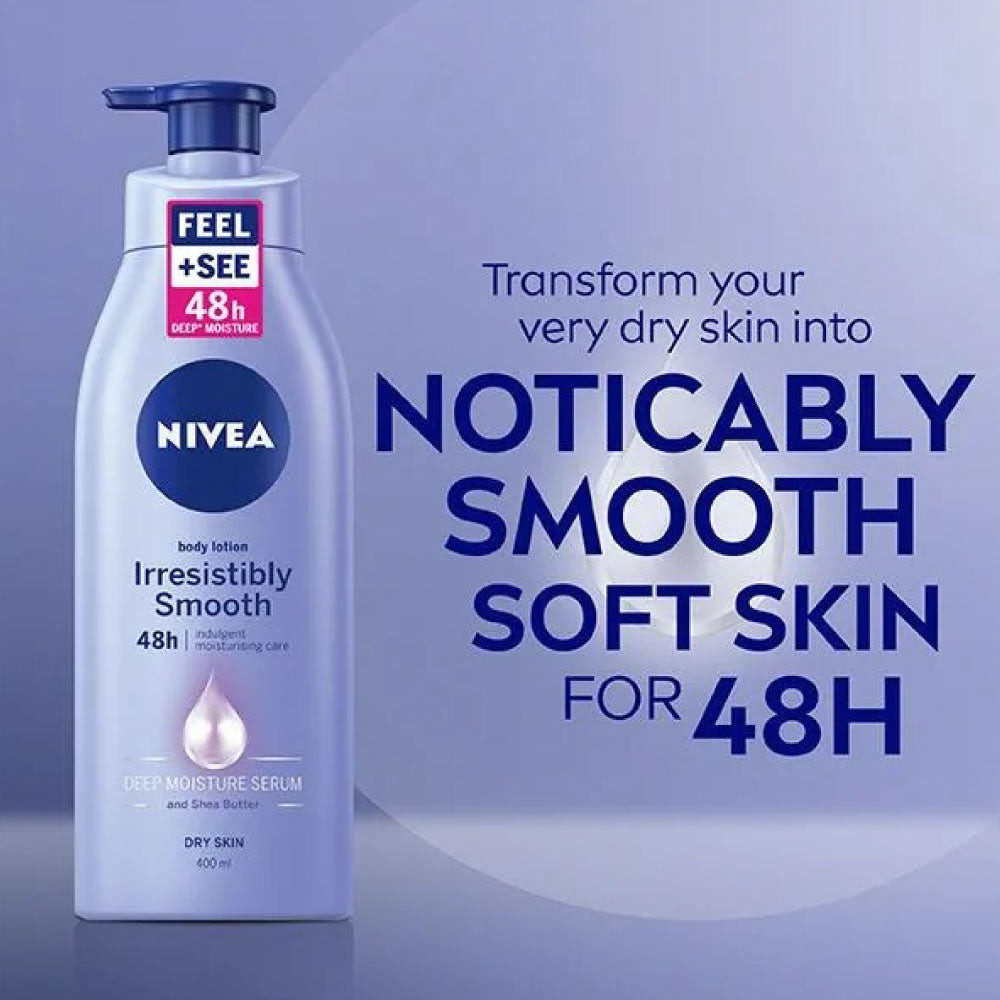 Nivea Irresistibly Smooth Body Lotion for Dry Skin (400ml)