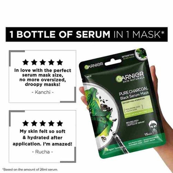 Garnier Charcoal Serum Sheet Mask (28gm)