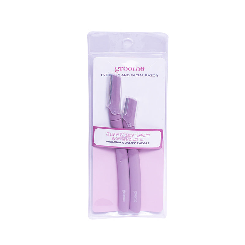 Groome Eyebrow and Facial Razor (Pack of 2pcs)