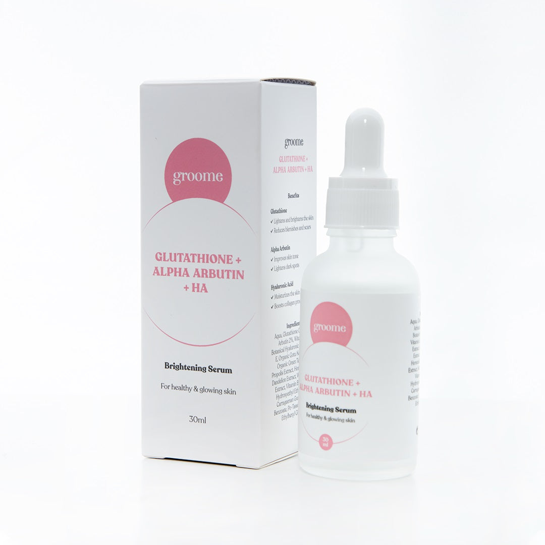 Groome Glutathione + Alpha Arbutin + HA Brightening Serum (30ml)