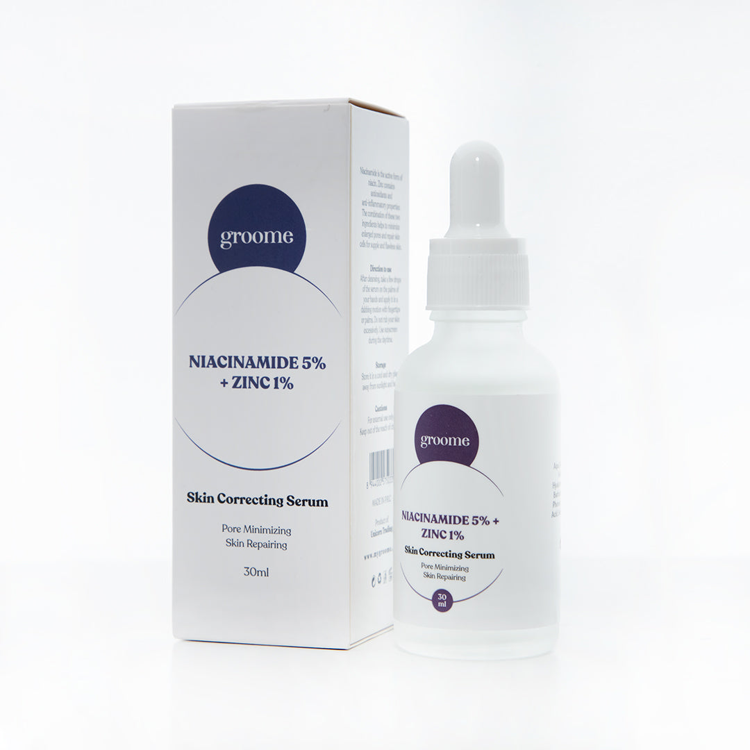 Groome Niacinamide 5% + Zinc 1% Skin Correcting Serum (30ml)