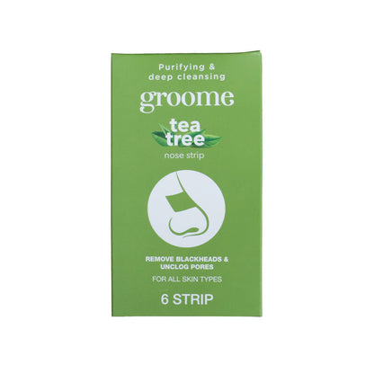 Groome Tea Tree Purifying and Deep Cleansing Nose Strips (Monthly Pack) - 6Pcs