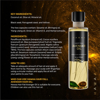 Hawaa Hair Fall Avenger Oil (100ml)