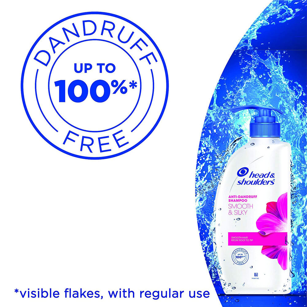 Head &amp; Shoulders Smooth and Silky Anti Dandruff Shampoo for Women and Men