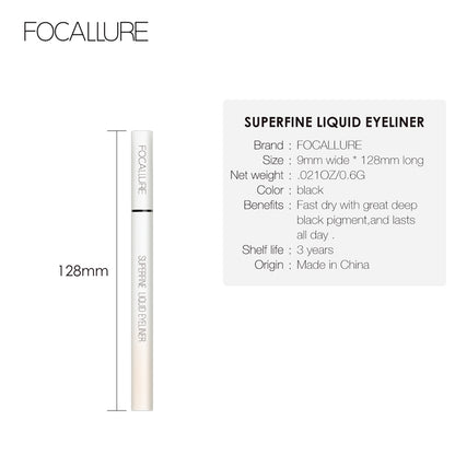 FA 91 Focallure Superfine Liquid Waterproof Eyeliner Pen (0.6g) - Black