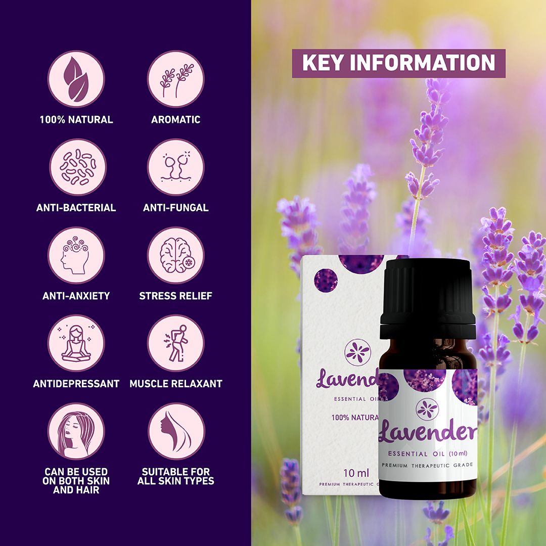 Skin Cafe 100% Natural Essential Oil (10ml) - Lavender