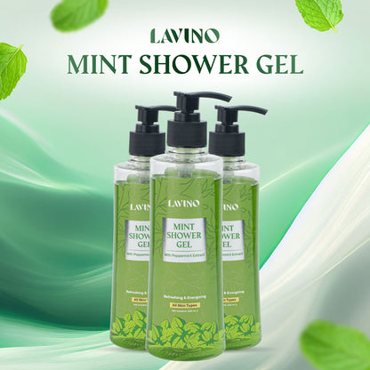 Lavino Mint Shower Gel 330ml with Peppermint Extract