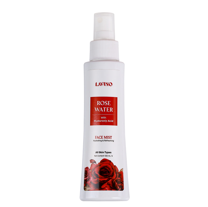 Lavino Rose Water Face Mist with Hyaluronic Acid (125ml)