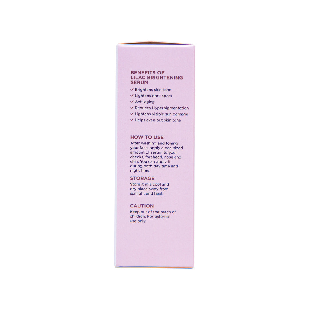 Lilac Brightening Serum With 2% Alpha Arbutin And 1% Kojic Acid (30ml)