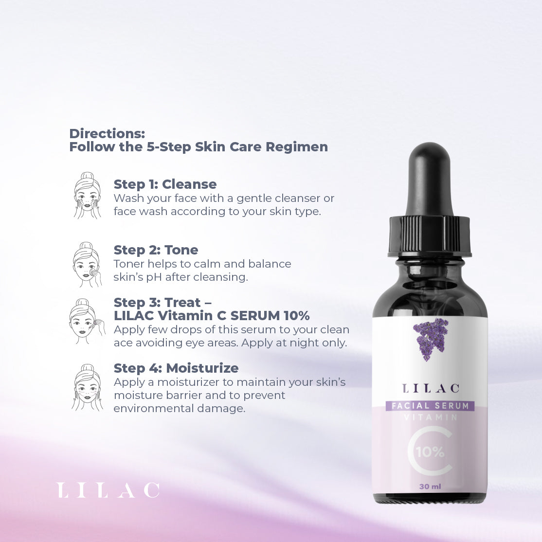 Lilac Vitamin C Serum 10% (30ml)