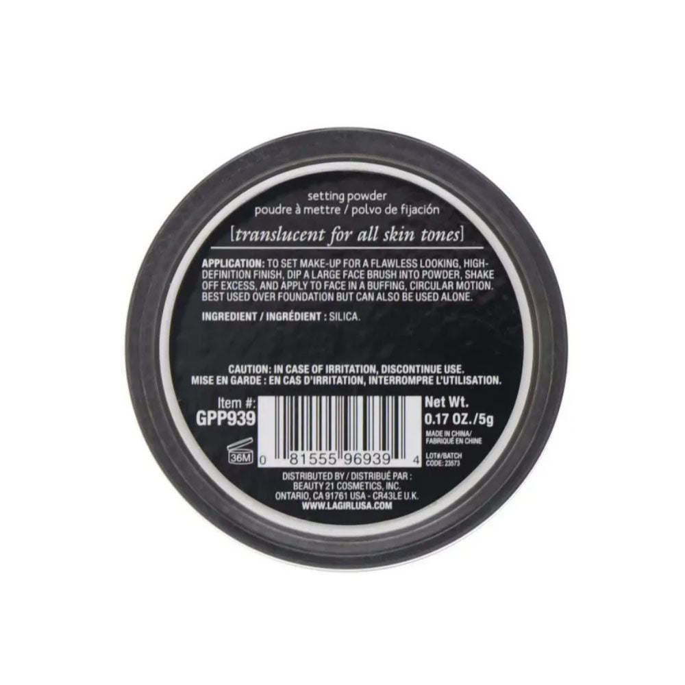 L.A. GIRL HD PRO Setting Powder (5gm) - Translucent