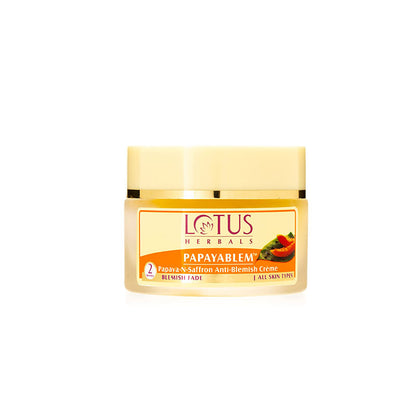 Lotus Herbals Papayablem Papaya-N-Saffron Anti-Blemish Creme (50gm)