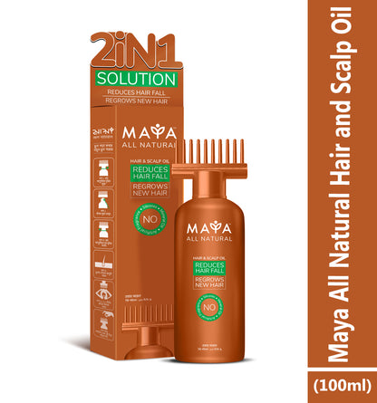 Maya All Natural Hair and Scalp Oil (100ml)