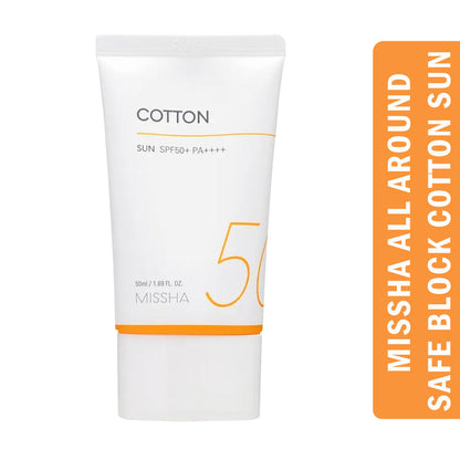 Missha All Around Safe Block Cotton Sun SPF50+ (50ml)