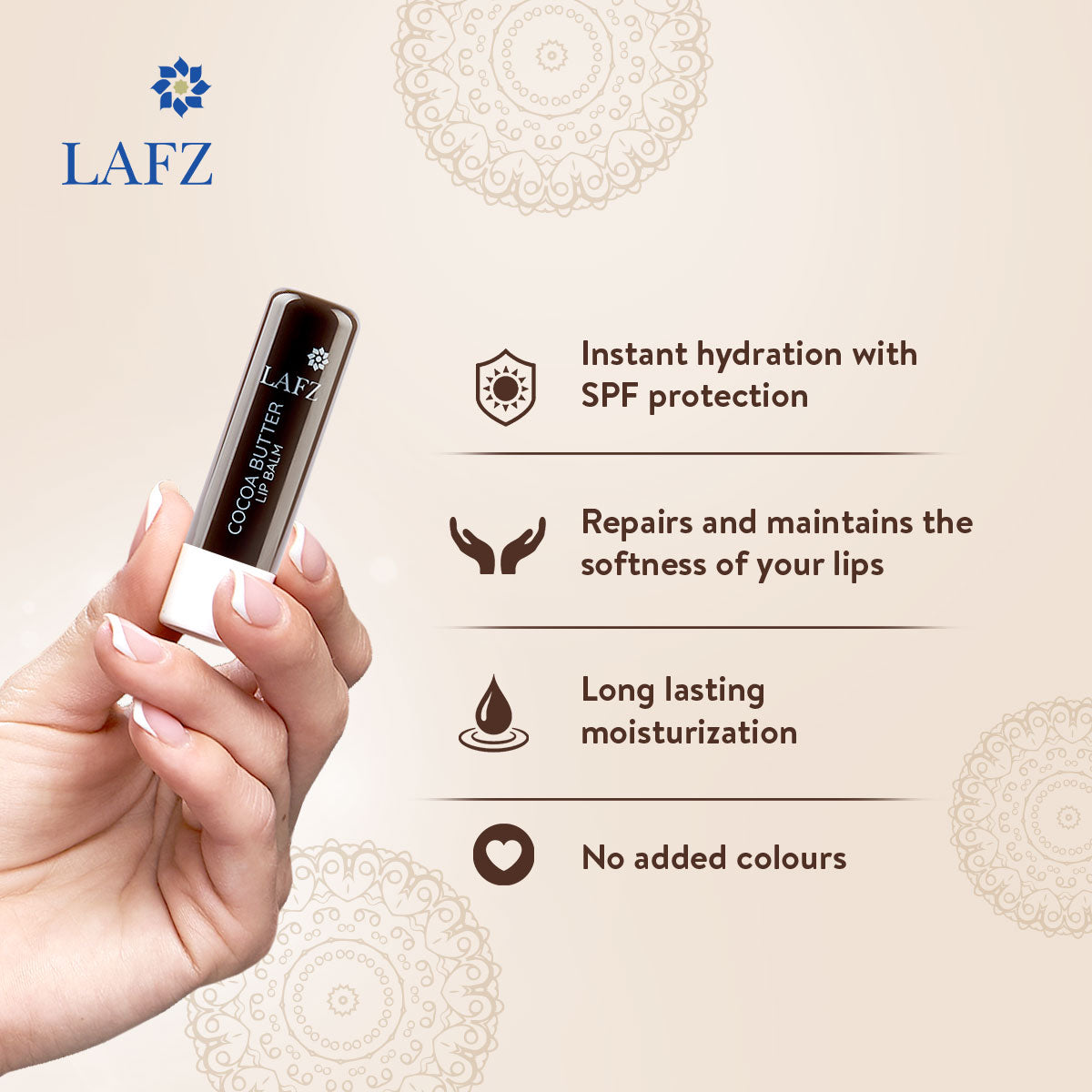 Lafz Moisturizing Lip Balm (4.5g) - Cocoa Butter