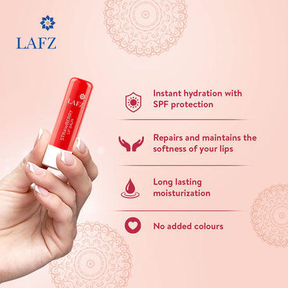 Lafz Moisturizing Lip Balm (4.5g) - Strawberry