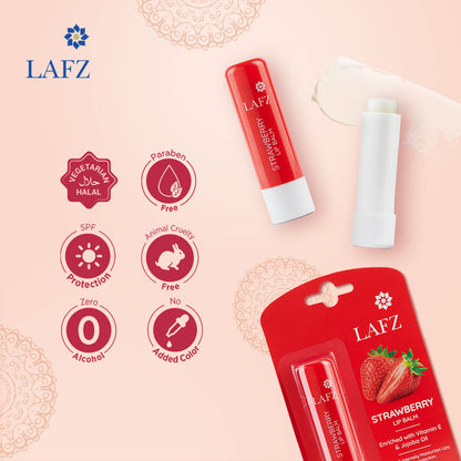 Lafz Moisturizing Lip Balm (4.5g) - Strawberry