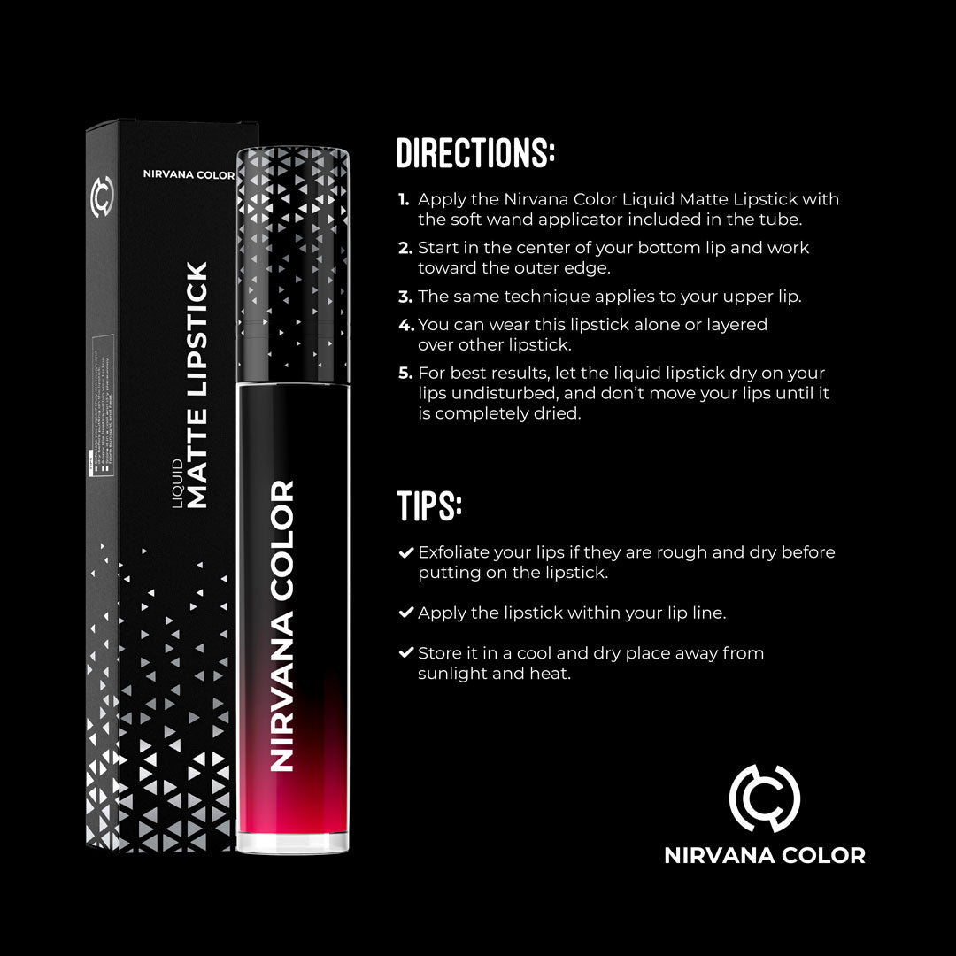 Nirvana Color Liquid Matte Lipstick (4gm)