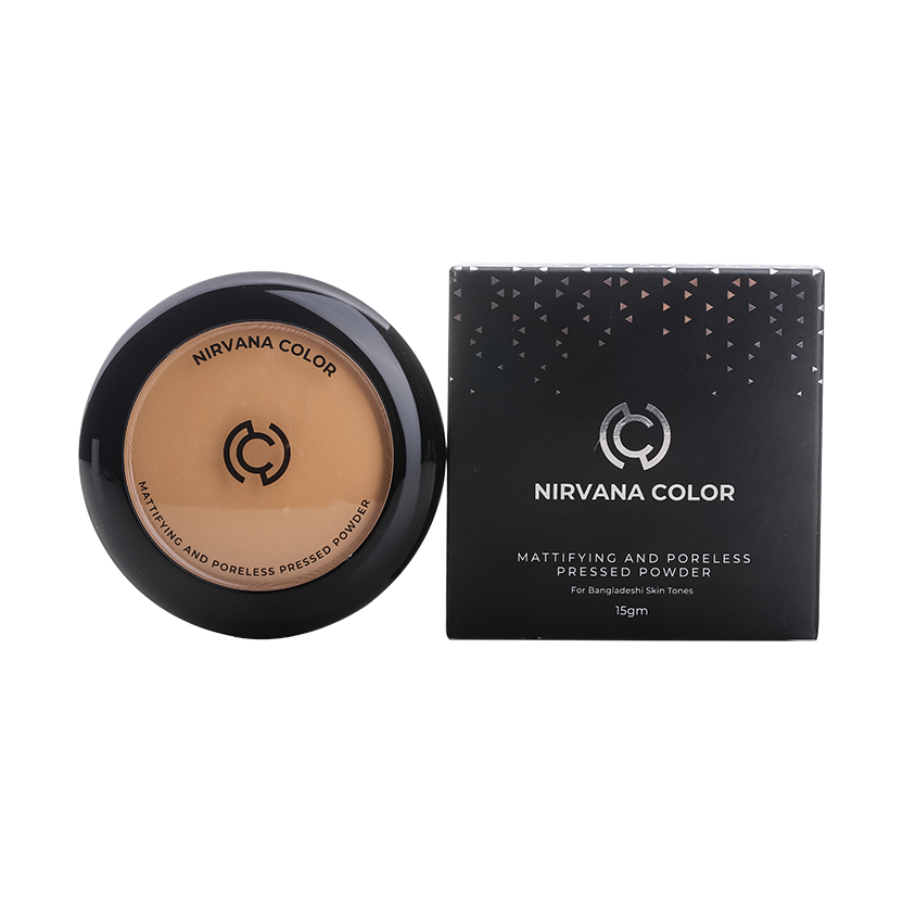 Nirvana Color Mattifying And Poreless Pressed Powder