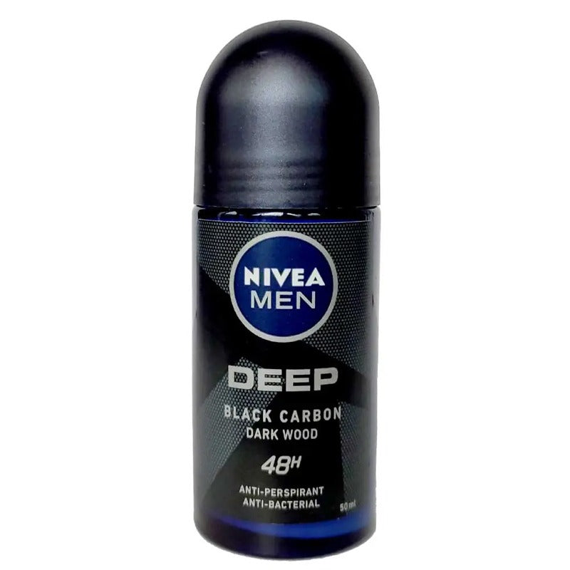 Nivea Men Deep Black Charcoal Darkwood Roll on (50ml)