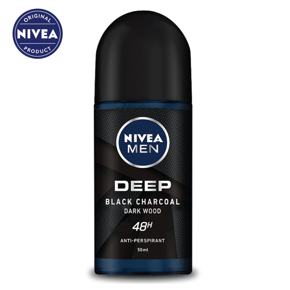 Nivea Men Deep Black Charcoal Darkwood Roll on (50ml)