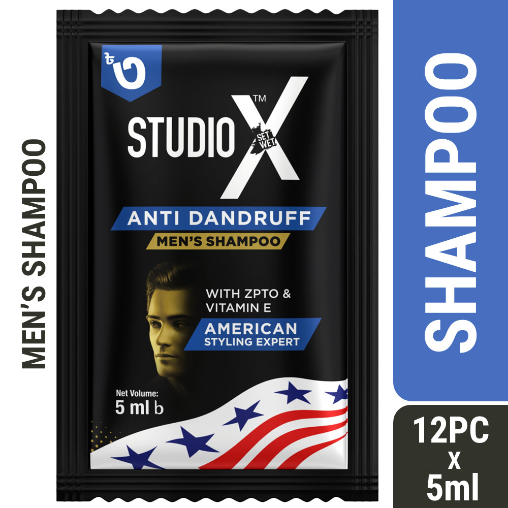 Studio X Anti Dandruff Shampoo for Men (5ml X 12 pcs)