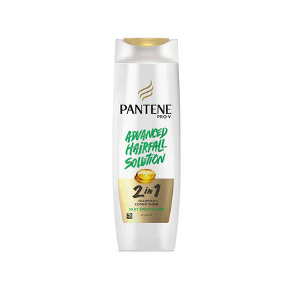 Pantene Advanced Hairfall Solution 2in1 Anti-Hairfall Silky Smooth Shampoo and Conditioner for Women