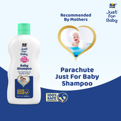 Parachute Just for Baby - Baby Shampoo 200ml (Baby Soap 75g Free)