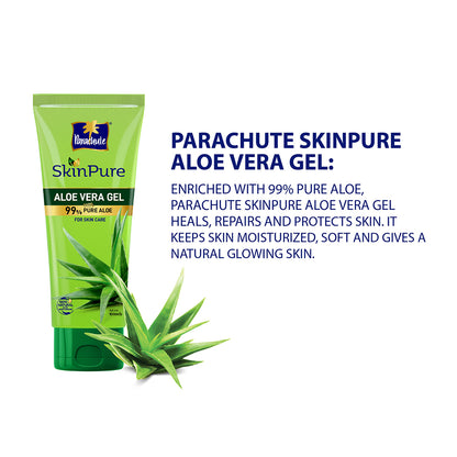 Parachute Hair Oil Advansed Aloe Vera Enriched Coconut 250ml + Parachute Naturale Shampoo Nourishing Care 170ml (Free SkinPure Aloe Vera Gel 50g)