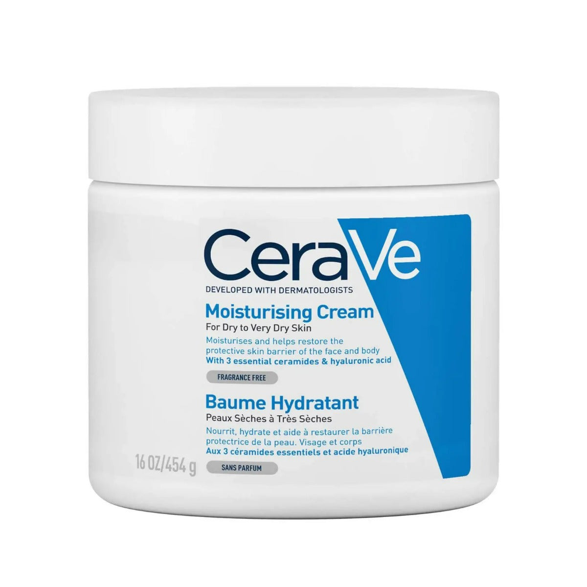 CeraVe Moisturising Cream For Dry To Very Dry Skin (454g)