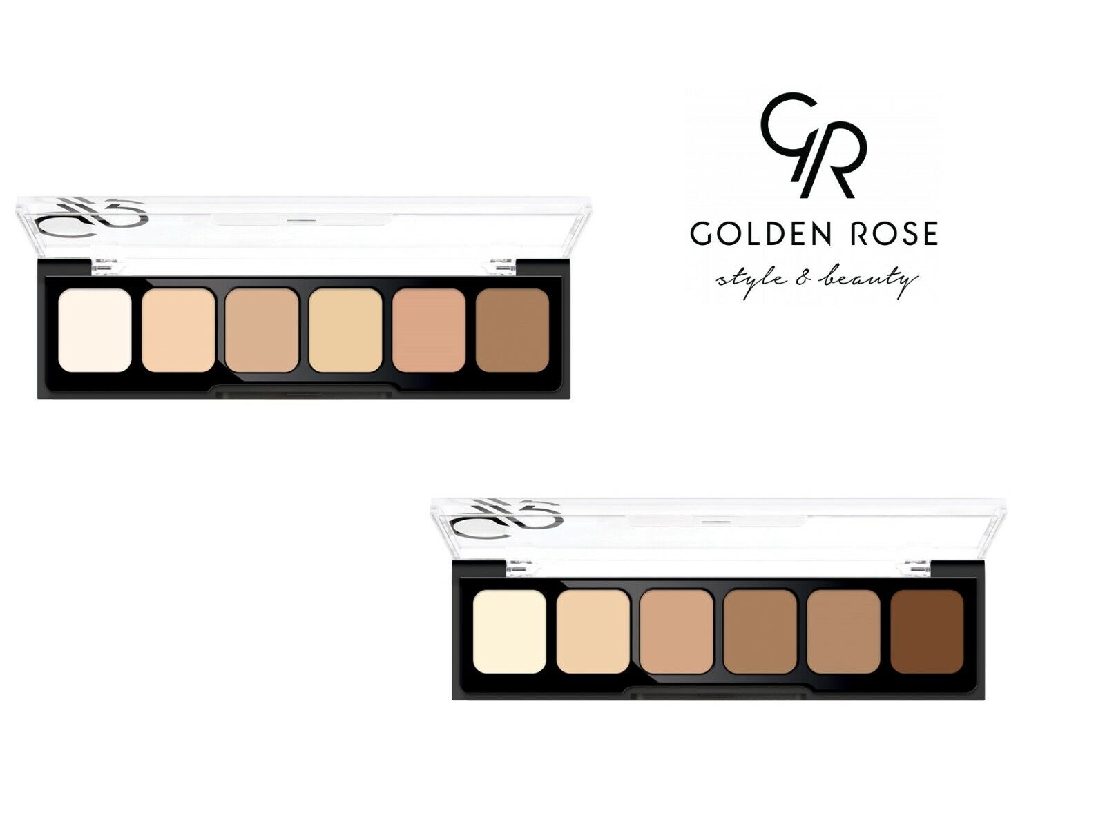 Golden Rose CORRECT and CONCEAL Concealer Cream Palette - 01 Light To Medium