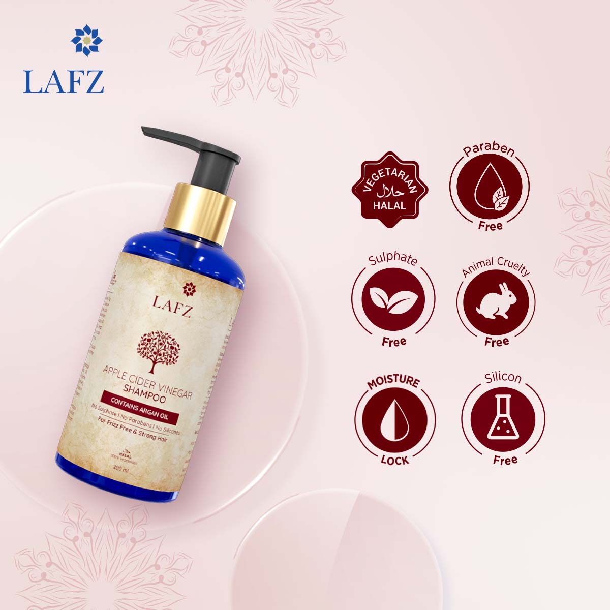 Lafz Shampoo Apple Cider Vinegar (200ml)