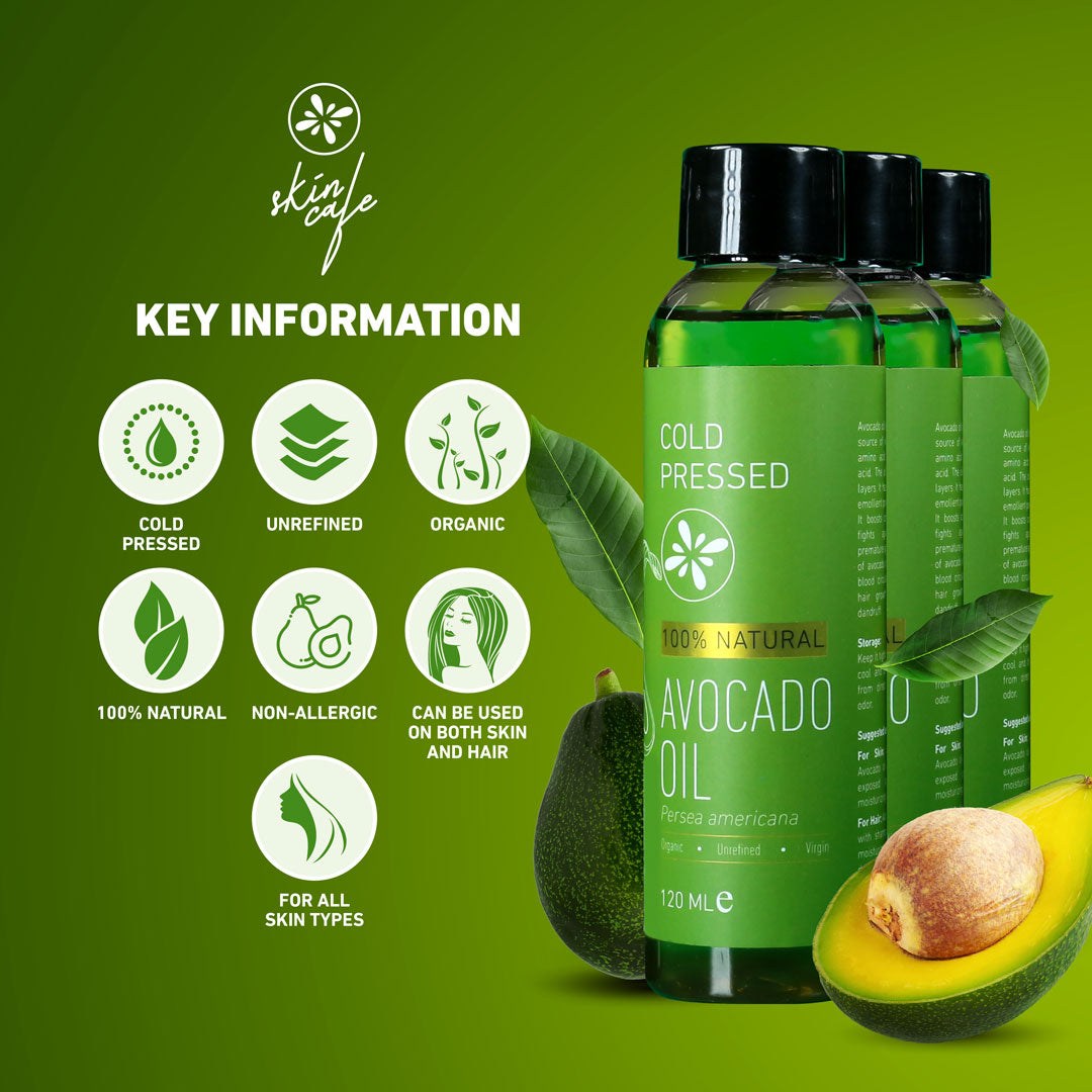 Skin Cafe 100% Natural Avocado Oil (120ml)