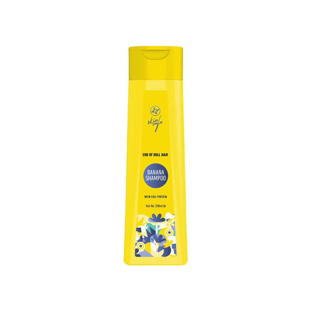 Skin Cafe Hair Care BOGO Offer 1 (Banana Shampoo with Egg Protein - 250ml + Silky Tresses Moisturizing Conditioner - 120ml)