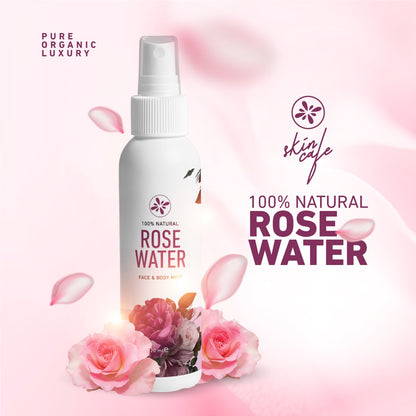 Skin Cafe 100% Natural Rose Water Face And Body Mist (120ml)