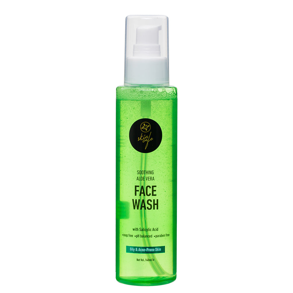 Skin Cafe Soothing Aloe Vera Facewash with Salicylic Acid (140ml)