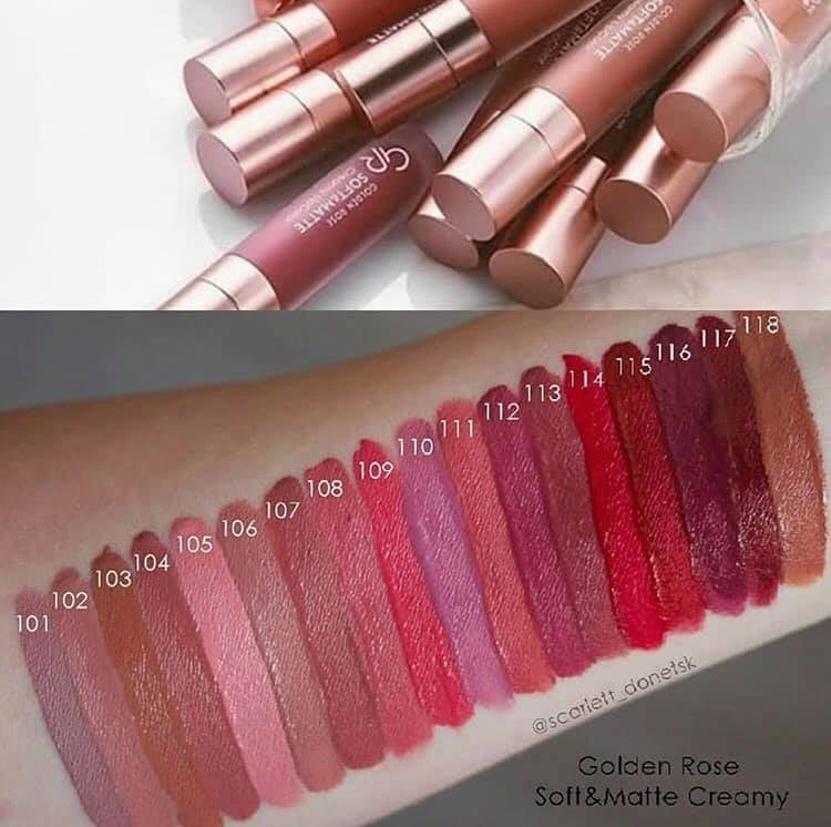 Golden Rose Soft and Matte Creamy Lipcolor (5.5ml)