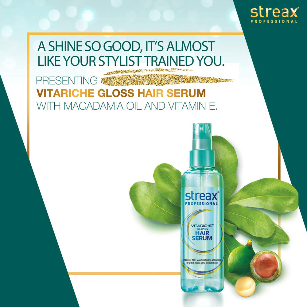 Streax Vitariche Gloss Hair Serum - 115ml