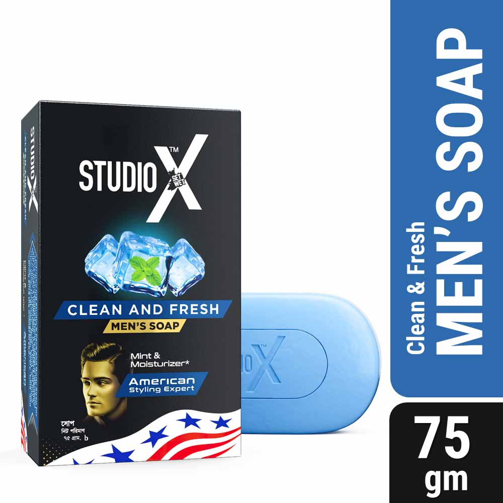 Studio X Anti Dandruff Shampoo for Men 355ml (75gm X 2 Soap Free)